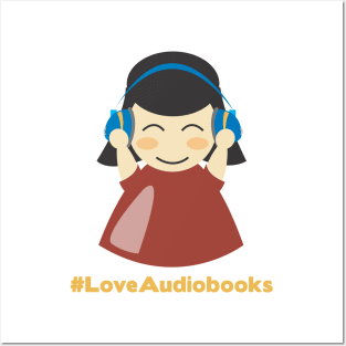 #LoveAudiobooks Girl Posters and Art